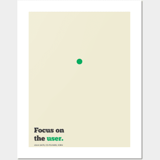 Focus on the User - Adam Smith, Xobni Inspirational Corporate Startup Posters and Art